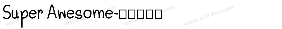 Super Awesome字体转换